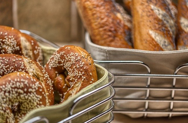 Pretzels Bread Roll Baked Fresh