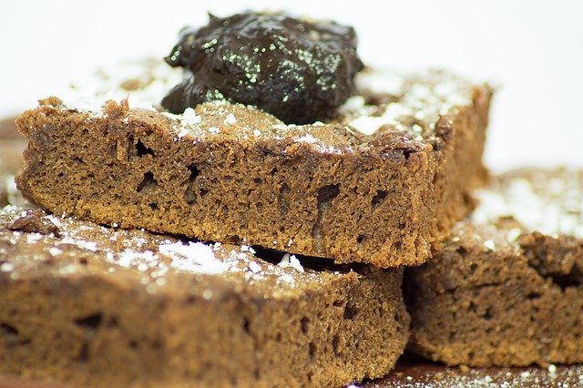 Baked Bakery Baking Brown Brownie 