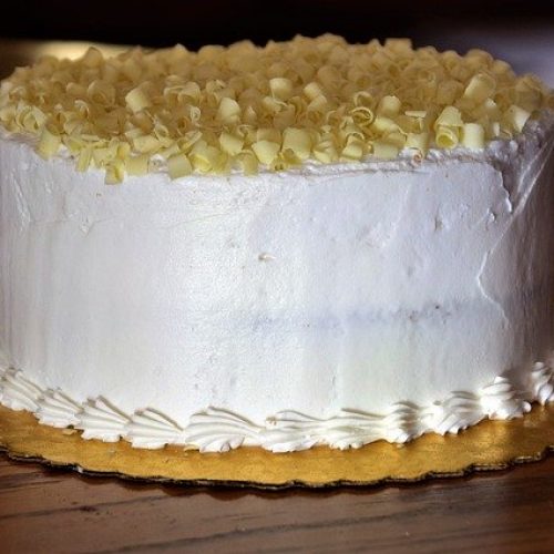 Cake Birthday White Chocolate Curls 