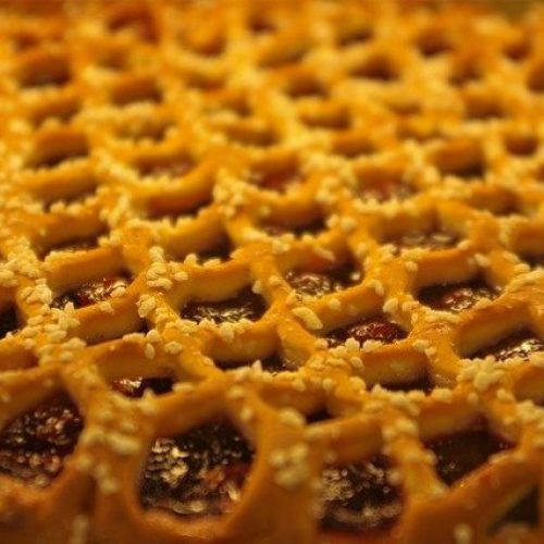 Cake Cherry Pie Tray Pastries 