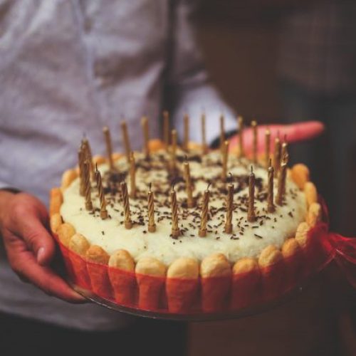 <a href="https://www.pexels.com/photo/birthday-cake-in-men-s-hands-6203/" target="_blank" rel="noopener">Kaboompics .com</a> at Pexels