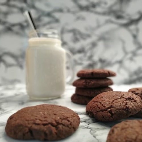Cookies Milk Glass Marble Straw 