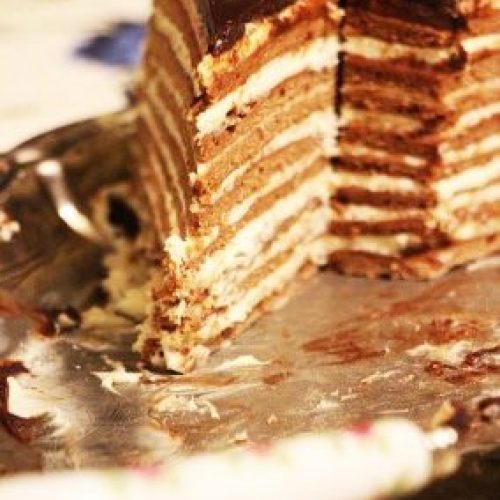 Layer Cake Chocolate Cake Russian 