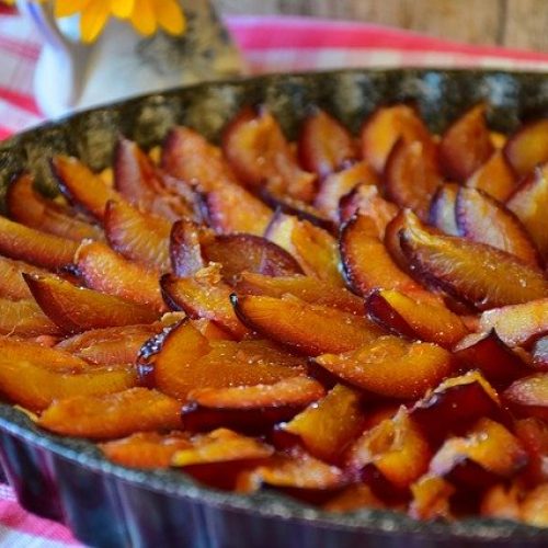 Plum Cake Cake Plums Piece Of Cake 