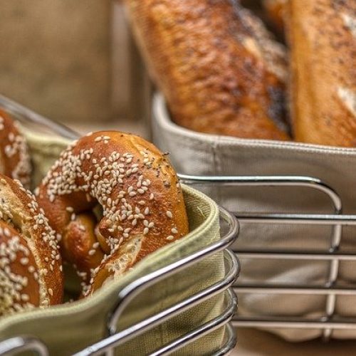 Pretzels Bread Roll Baked Fresh 