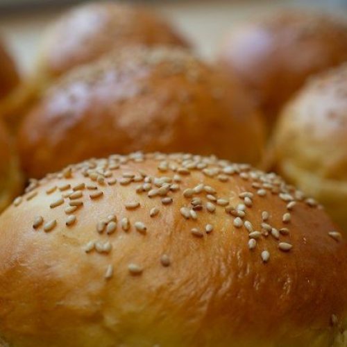 Roll Sesame Hamburger Burger Food 